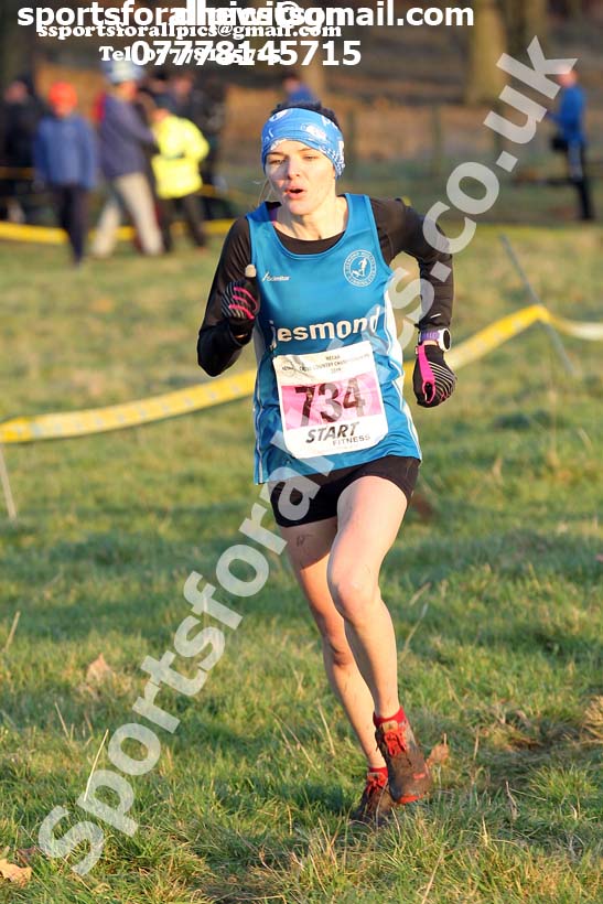 Senior womens cross country, 2019 North Eastern Cross Country Champs., Alnwick, Northumberland.  Photo: David T. Hewitson/Sports for All Pics